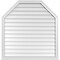 Ekena Millwork Octagonal Top Surface Mount PVC Gable Vent w/ 2"W x 2"P Brickmould Sill Frame, 40"W x 42"H GVPOT40X4203SN - alternate 1